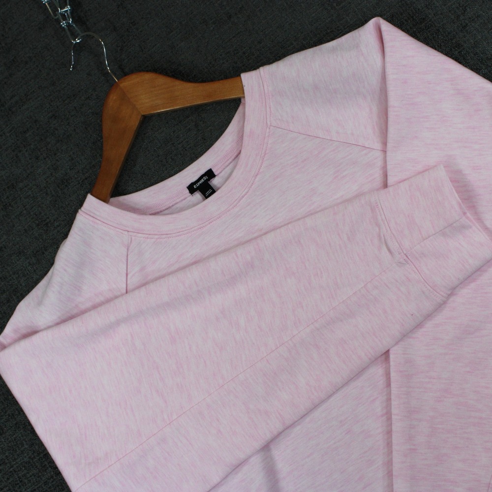 Express Women's Raglan Sleeve Cropped Sweatshirt